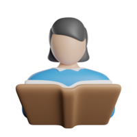 Woman Reading Book png