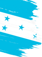 Honduras bandera con cepillo pintar texturizado aislado en png o transparente antecedentes