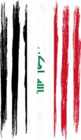 Irak bandera en mapa en transparente antecedentes o png