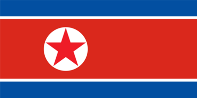 norr korea flagga Vinka isolerat på png eller transparent bakgrund