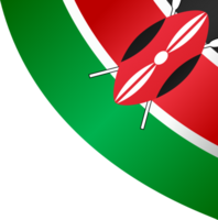 Kenya  flag wave isolated on png or transparent background