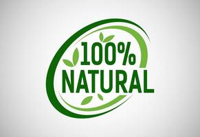 natural, orgánico, Fresco comida vector logo o Insignia modelo para producto