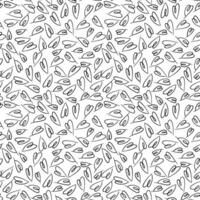 Abstract seamless heart pattern. Ink illustration. Black and white repeatable backdrop. Hand drawn minimalistic wallpaper. vector