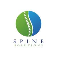 Spine diagnostics symbol design vector