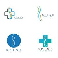 Spine diagnostics symbol design vector