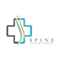 Spine diagnostics symbol design vector