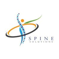 Spine diagnostics symbol design vector