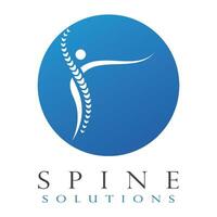 Spine diagnostics symbol design vector