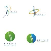 Spine diagnostics symbol design vector