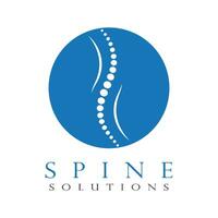 Spine diagnostics symbol design vector