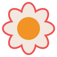 cute sticker flowers png