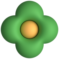 carino 3d natura fiori e arcobaleno png