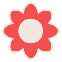 cute sticker flowers png