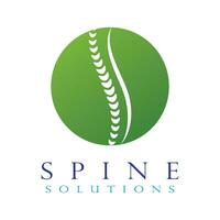 Spine diagnostics symbol design vector