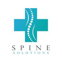 Spine diagnostics symbol design vector