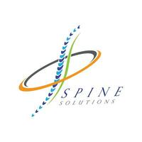 Spine diagnostics symbol design vector