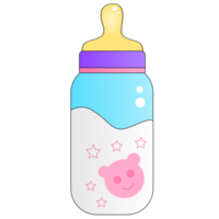 bebis flaska med mjölk png