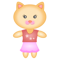 linda niña gato png