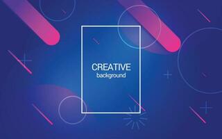 Abstract background with geometric, modern bright colorful gradient. Purple, dark blue and pink circle shape. Dynamic light space backdrop. Vector EPS 10.