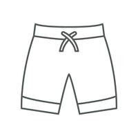 Men Beach shorts for swimming. Summertime Vacation. Swimming trunks, Surfing pants for shops app and stores symbol concept line Beach short icon. Vector illustration filled outline style EPS10