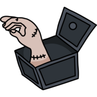 Scary hand thing in chest png