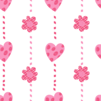 roze esthetisch bloemen naadloos patroon png