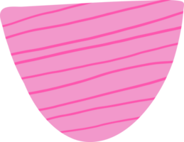 Pink shape with  pattern png