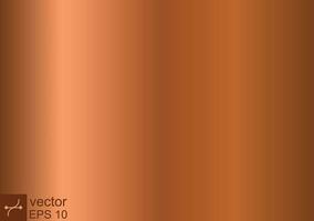 Copper foil texture background. Brown color gradient. Golden shine metallic gradient template. Vector illustration isolated. EPS 10.