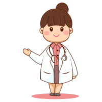 mignonne femme médecin personnage png