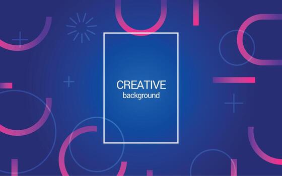 resumen antecedentes con geométrico, moderno brillante vistoso degradado. púrpura, oscuro azul y rosado circulo forma. dinámica ligero espacio fondo. vector eps 10