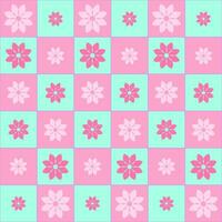 Flower pattern. Abstract geometric pattern with small squares. Design element for web banners, posters, cards, wallpapers, backdrops, panels Vector illustration.