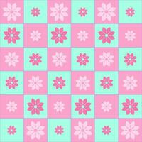 Flower pattern. Abstract geometric pattern with small squares. Design element for web banners, posters, cards, wallpapers, backdrops, panels Vector illustration.