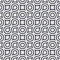 Seamless abstract geometric pattern and background of random arcuate stripes. vector