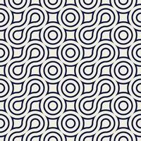 Seamless abstract geometric pattern and background of random arcuate stripes. vector