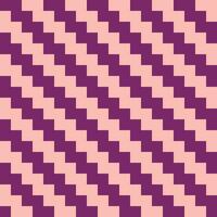 A seamless geometric vector pattern of a rectangular fabric with a seamless zigzag design on a solid purple background.