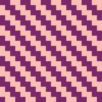 A seamless geometric vector pattern of a rectangular fabric with a seamless zigzag design on a solid purple background.