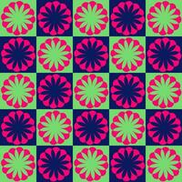 Flower pattern. Abstract geometric pattern with small squares. Design element for web banners, posters, cards, wallpapers, backdrops, panels Vector illustration.