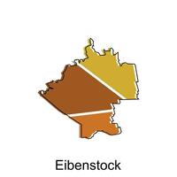 map of Eibenstock national borders, important cities, World map country vector illustration design template