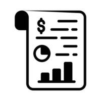 Check this beautifully designed icon of business report, statistics vector in flat style