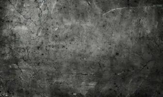 Textured dark gray old wall. Grunge cement background. Created with generative AI tools photo