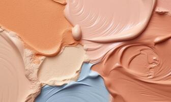 Abstract cream wallpaper. Creative cosmetics banner. For banner, postcard, book illustration.Created with tools photo
