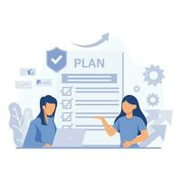 business planning, target, business work flow, time management, business presentation. flat vector modern illustration