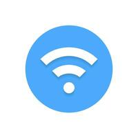 WIFI network button icon vector in flat style