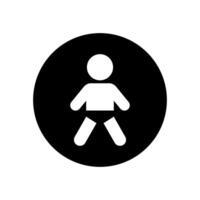 bebé chico avatar icono vector. niño, niño firmar símbolo vector