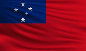 vector bandera de Samoa