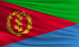 Vector flag of Eritrea