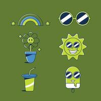 Summer Set vector Illustration