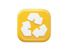 Recycle icon vector illustration transparent