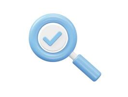 Job search icon 3d rendering illustration element vector