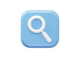 Search bar icon vector 3d rendering